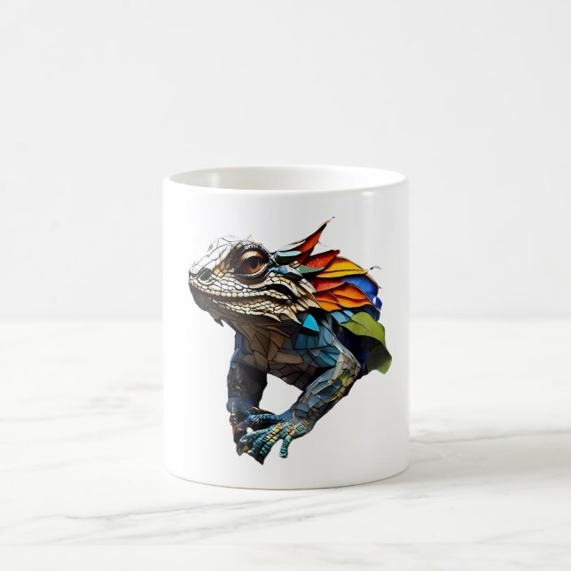 Mug Coupe Lizard Mosaic Conception de verre (Centre)