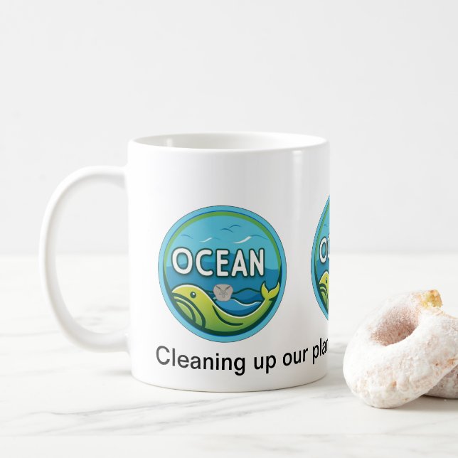 Mug Coupe Ocean Clean Up (Avec donut)