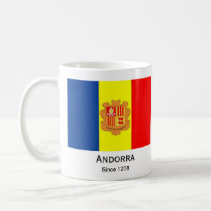 Mug Coupe personnalisée du drapeau d'Andorre