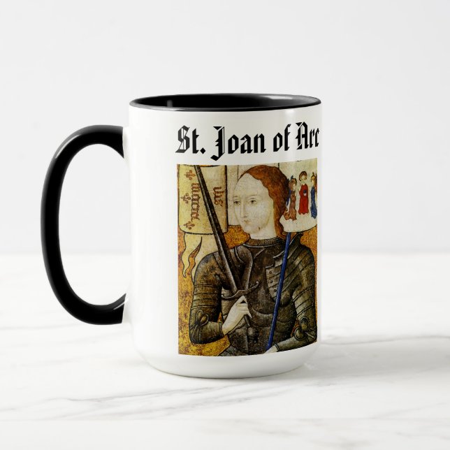 Mug Coupe Saint Jeanne d'Arc / Sainte Jeanne d'Arc Cou (Gauche)
