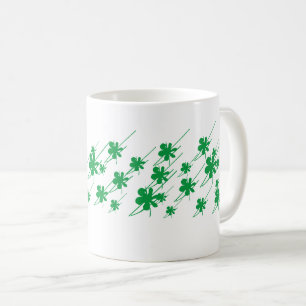Mug Coupe vert vert pâle motif floral moderne