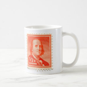 Mug Coupe vintage de café Timbre Postage