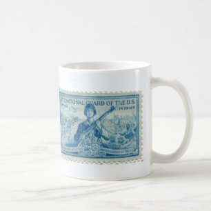 Mug Coupe vintage de café Timbre Postage