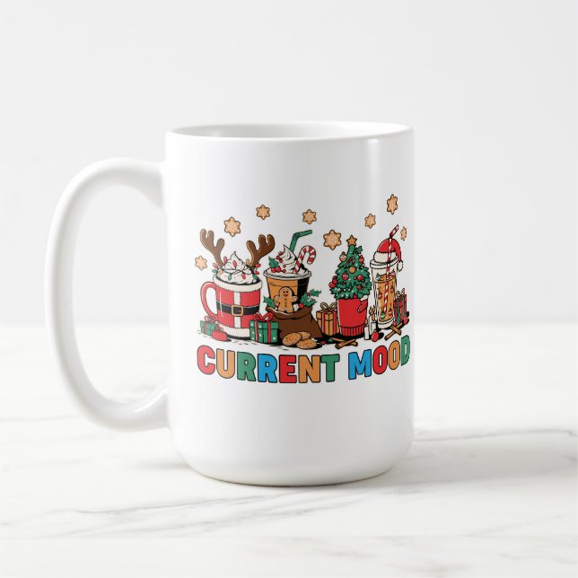 Mug Coupes De Café De Noël Festive Avec Des Designs Jo (Gauche)