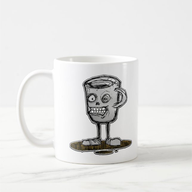 Mug Coupes de café double visage crâne (Gauche)