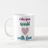 Coupez votre monde avec amour - Design cardiaque d