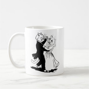Mug Couple de chats dansant, Louis Wain