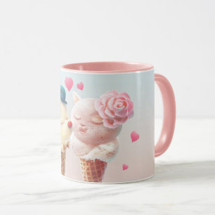 Mug Couple de crème glacée - Amour au premier coup