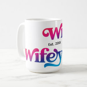 Mug Couple de femmes Anniversaire de mariage Couleurs 