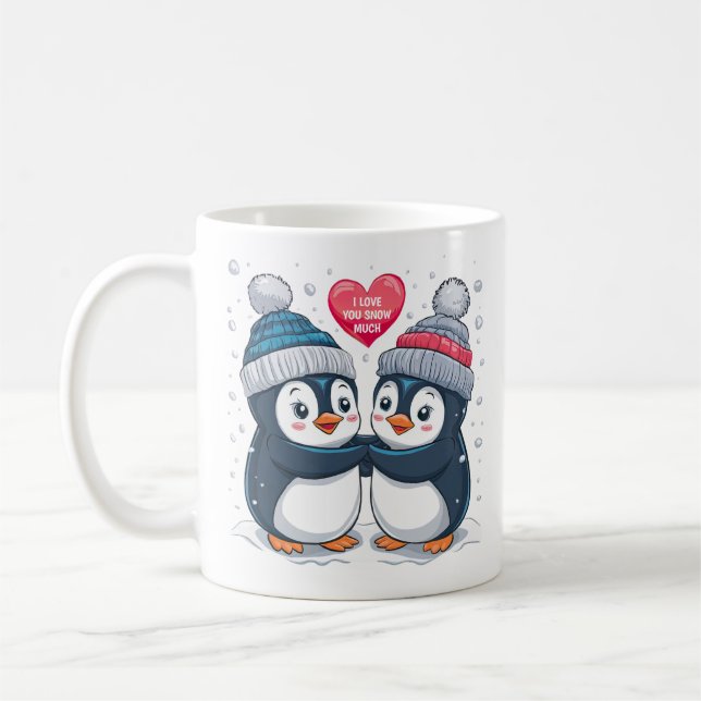 Mug Couple de pingouin (Gauche)
