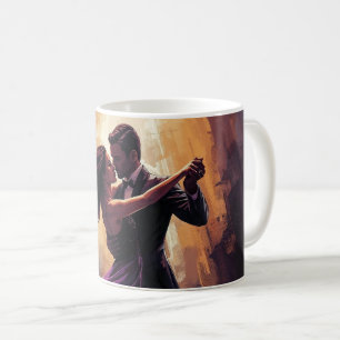 Mug Couple de Tango Romantique Élégant Design de Danse