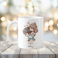 Couple personnalisé de style Chibi