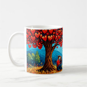 Mug 🌳 Couple romantique sous un arbre Moment café