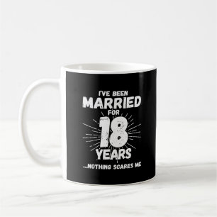 Mug Couples Mariés 18 Ans Drôle 18e Anniversaire de Ma