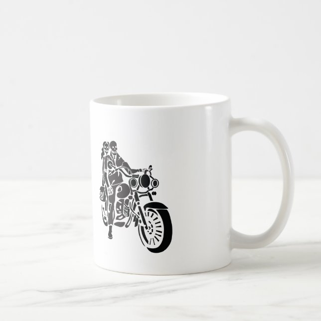 Mug Couples squelettiques de moto (Droite)