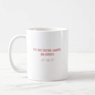 Mug Courage Gentillesse Confort - Amour des parents d'