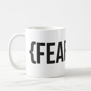 Mug Courageux - vous choisissez la couleur d'arrière 
