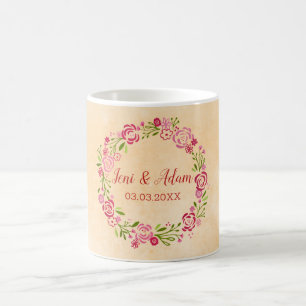 Mug Courbe florale colorée