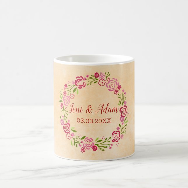 Mug Courbe florale colorée (Centre)