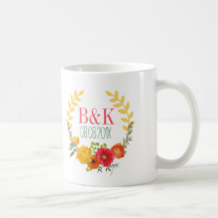 Mug Courbe Florale De Printemps Colorée - Enregistrer 
