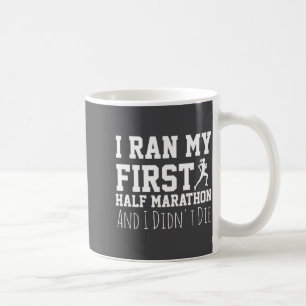 Mug Coureur de semi-marathon drôle pour première fois