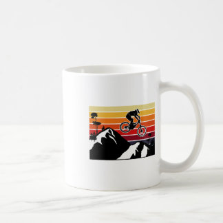 Mug Coureur de vélo de montagne en descente Dh Vtt Des