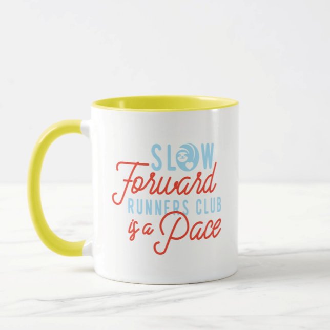 Mug Coureurs Lents Club Drôle Citation Bleu Orange Tex (Créateur téléchargé)