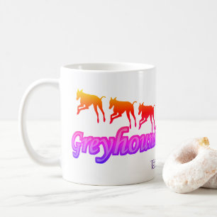 Mug Courir Greyhounds Rainbow Personnalisé