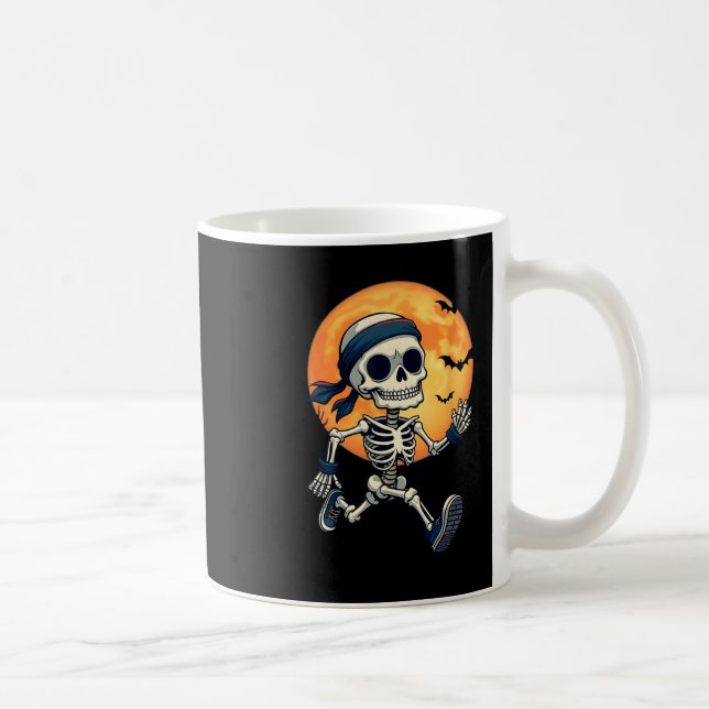 Mug Courir Squelette drôle Costume d'Halloween Hommes  (Droite)