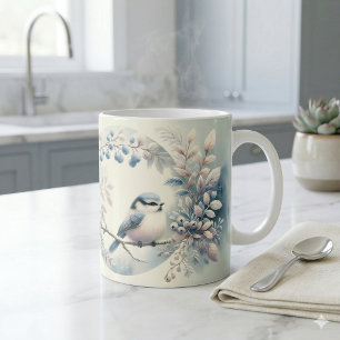 Mug Couronne de baies de merisier pour l'hiver