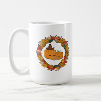 Mug Couronne de famille de citrouille d'automne