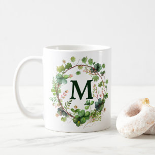Mug Couronne de trèfle vert aquarelle Saint-Patrick