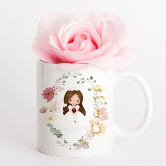 Mug Couronne de verdure pour la première communion de