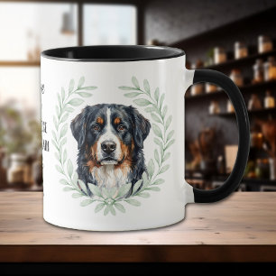 Mug Couronne d'eucalyptus Bouledogue de montagne berno