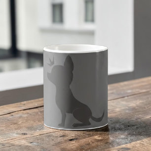 Mug Couronne majestueuse de Chihuahua, amateur de chie