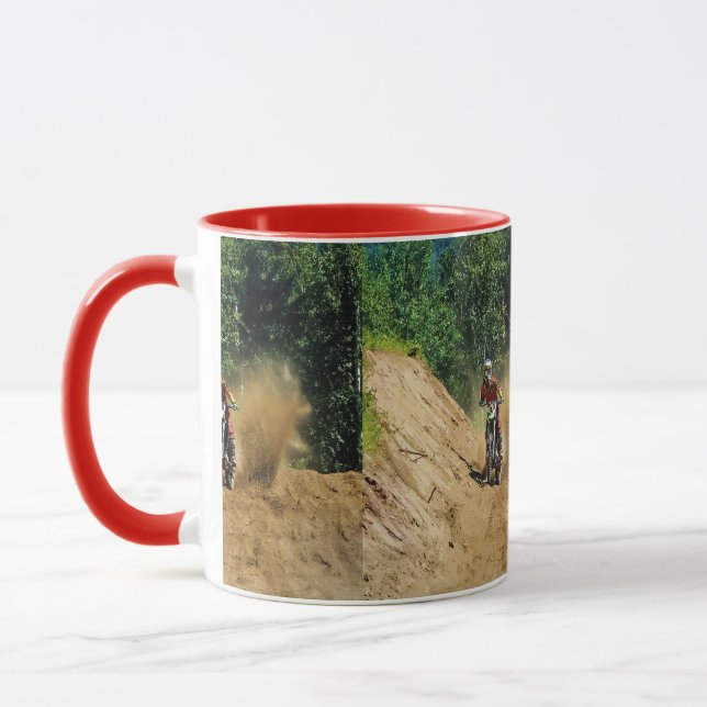 Mug Course de champion de Saleté-Vélo de motocross (Gauche)