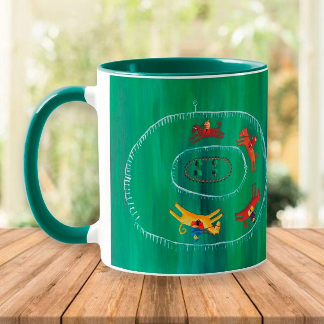 Mug Course de chevaux moderne  (Créateur téléchargé)