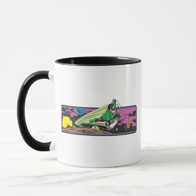 Mug Course de lanternes vertes à travers l'espace (Gauche)