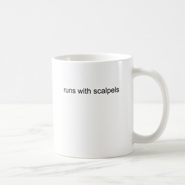Mug Courses avec des scalpels (Droite)