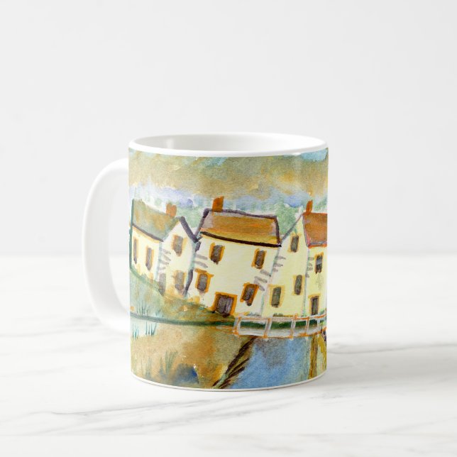 Mug Coussins à café au design unique en eau (Devant gauche)