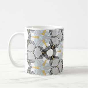 Mug Couteaux géométriques hexagones Abstraits et color