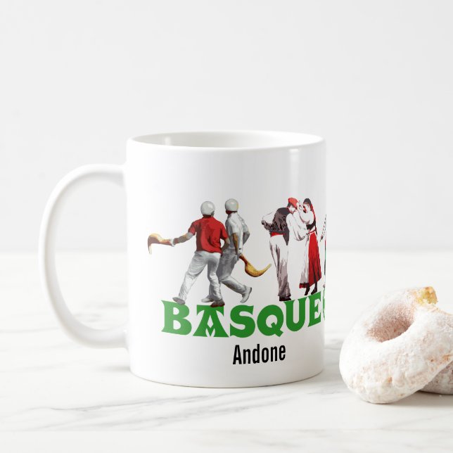 Mug Coutume, logo traditionnel de festival de pays (Avec donut)