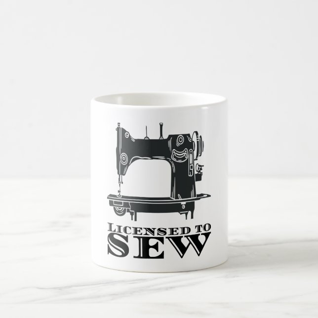 Mug Couture - Autorisé à coudre (Centre)