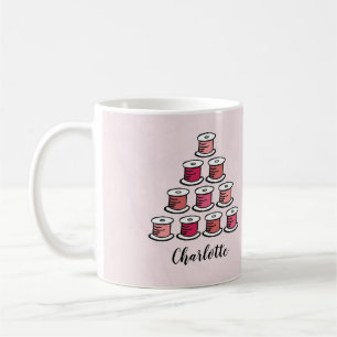 Mug Couture rose bobine de coton