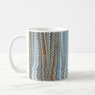 Mug Couvercle en papier marbré victorien coloré