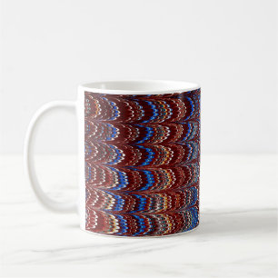 Mug Couvercle en papier marbré victorien coloré
