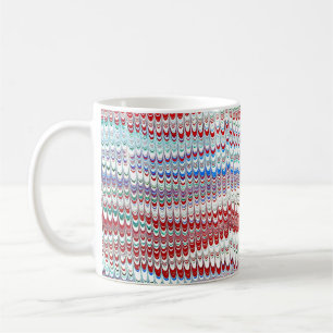 Mug Couvercle en papier marbré victorien coloré