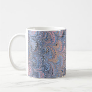 Mug Couvercle en papier marbré victorien coloré
