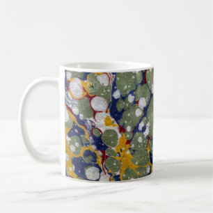 Mug Couvercle en papier marbré victorien coloré