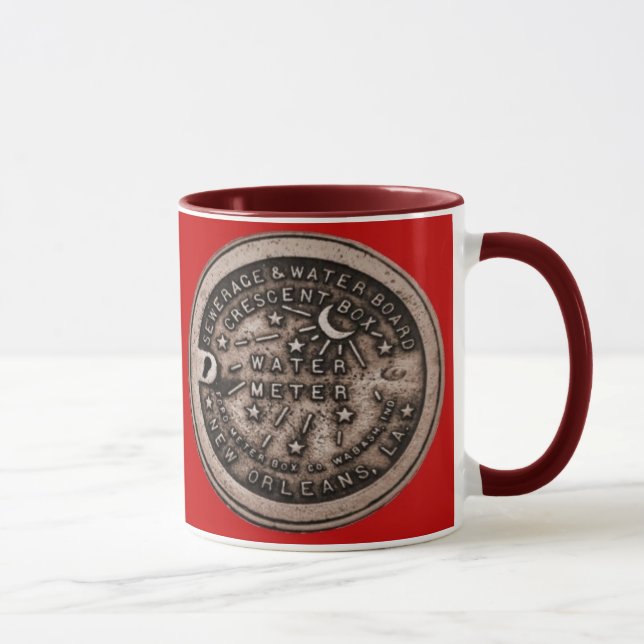 Mug Couverture du compteur d'eau de la Nouvelle-Orléan (Droite)